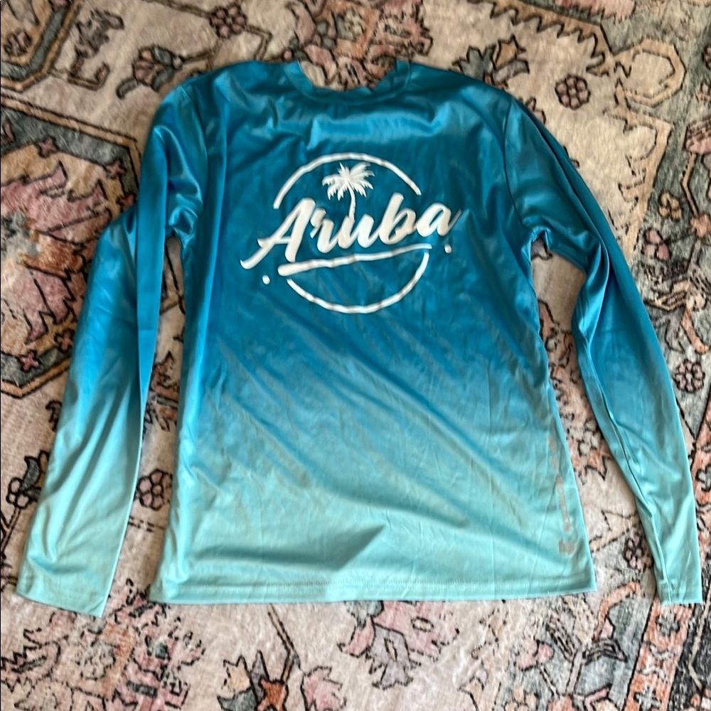 Blue Banana Boat Aruba Long Sleeve Swim Shirt UPF 50+